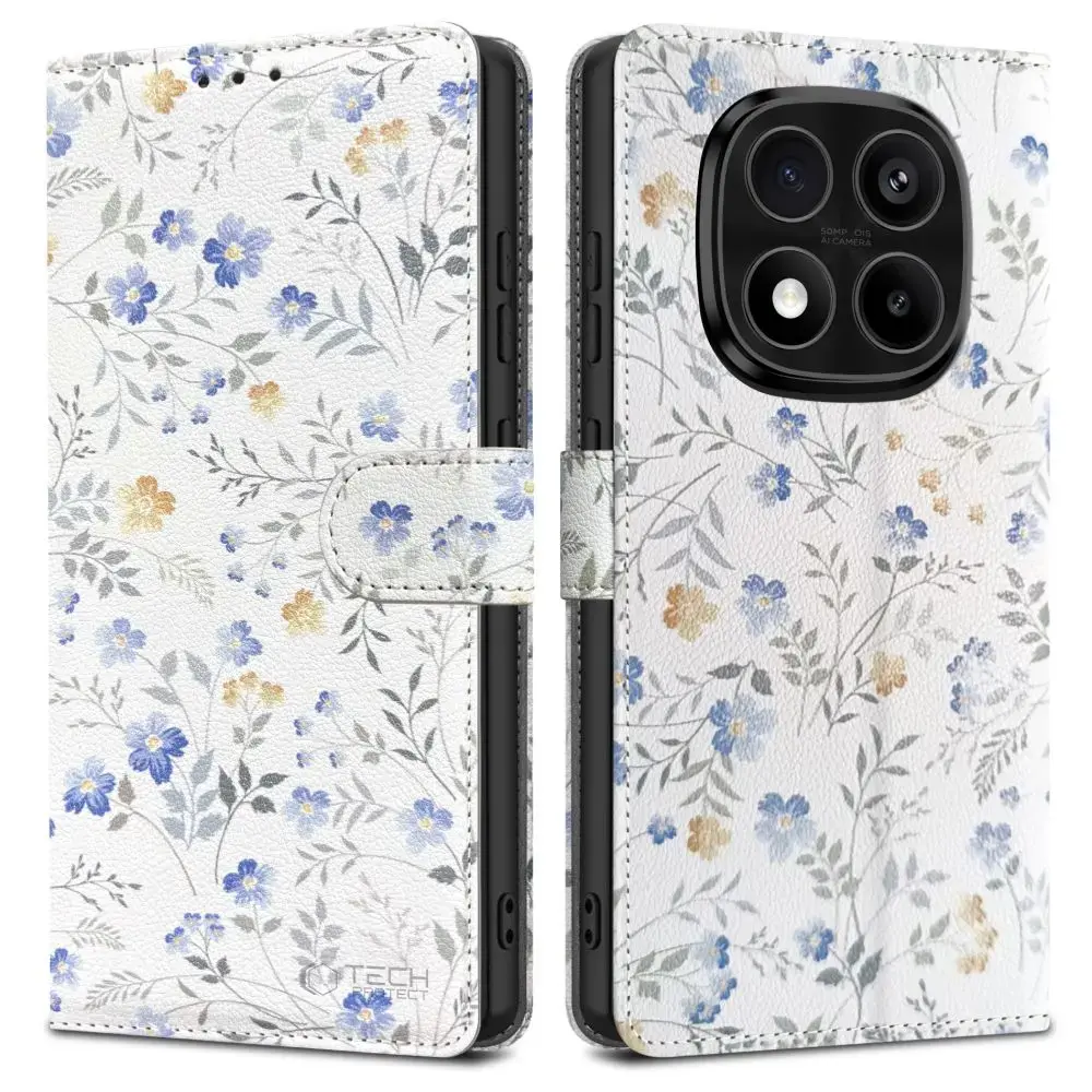 TECH-PROTECT WALLET XIAOMI REDMI NOTE 14 PRO 5G | PRO+ PLUS 5G | POCO X7 5G SPRING FLOWERS