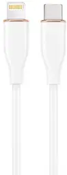 Gembird Premium silicon duomenų perdavimo ir įkrovimo laidas | USB-C į Lightning | 1.5m | baltas