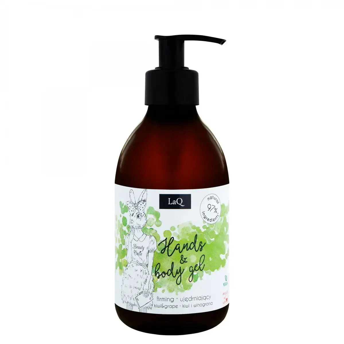 LaQ, Kiwi & Grape, Cleansing & Hydrating, Shower Gel, All Skin Types, 300 ml