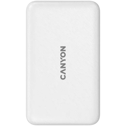 CANYON PB-1001, 18W PD+QC 3.0+10W Magnet wireless charger powerbank 10000mAh Li-poly battery,Lightning Input: DC5V/2A, 9V/2A Type c PD Input DC5V/3A, 9V/2A，Type C PD  utput:5V/3A,9V/2.2A,12V/1.5AQC 3.0 Output: DC5V/3A, 9V/2A, 12V/1.5A, Wireless