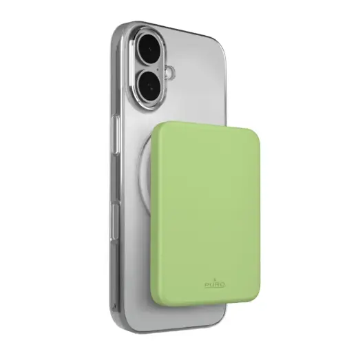 Puro Slim Power Mag väline akupank (powerbank) | 4 200 mAh | USB-C, MagSafe | roheline