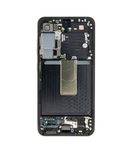 LCD display + Touch Unit + Front Cover Samsung S911 Galaxy S23 Phantom Black (Service Pack)