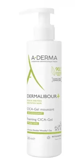 A-Derma Dermalibour Purifying Foaming Cica Gel 200 Ml