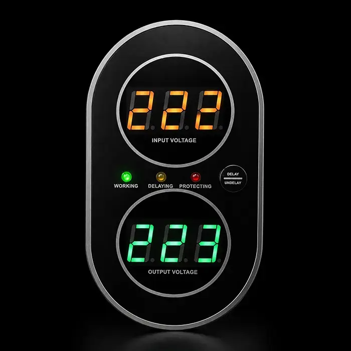 Qoltec Automatic Voltage Stabilizer AVR 2000VA | 1200W | Compact | Toroidal transformer