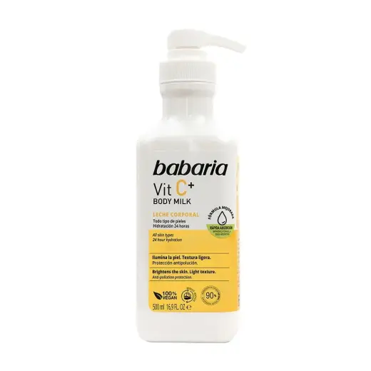 Babaria, Vitamin C, Brightening, Body Milk, Daily, 500 ml