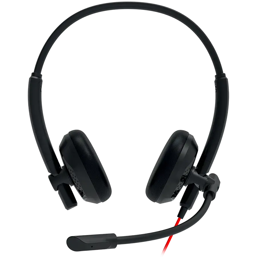 CANYON PC headset HS-07 PC Mic 3.5/USB Flat 2.8m Black
