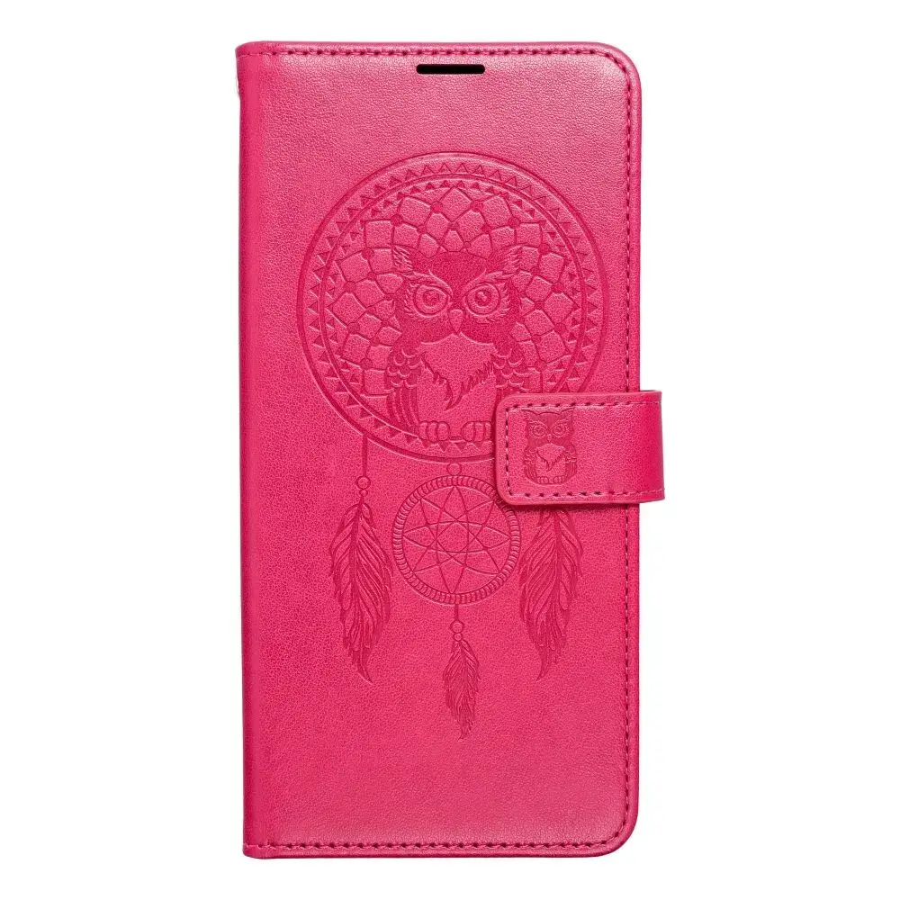 MEZZO dreamcatcher knyginio tipo telefono dėklas Samsung Galaxy A16 5G (A166) rožinis