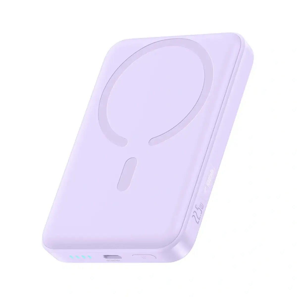 Powerbank Baseus EnerFill FM11 Ultra-Mini 10000mAh 22,5W indukcyjny kompatybilny z MagSafe z białym kablem Basus Simple USB-C 20V/3A 0,3m - fioletowy