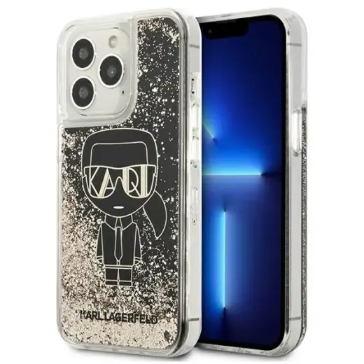 Karl Lagerfeld KLHCP13XLGGKBK iPhone 13 Pro Max 6,7" czarny|black hardcase Liquid Glitter Gatsby