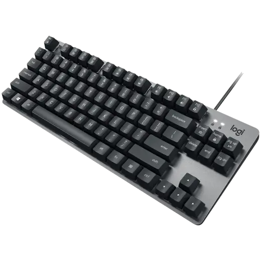 LOGITECH K835 TKL Mechanical Keyboard - GRAPHITE/SLATE GREY - USB - NORDIC - TTC RED