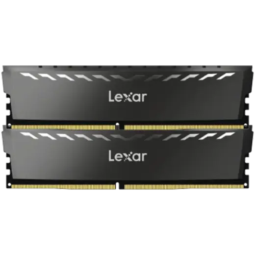 Lexar 2x16GB THOR DDR4 3600 UDIMM XMP Memory with Black heatsink. Dual pack