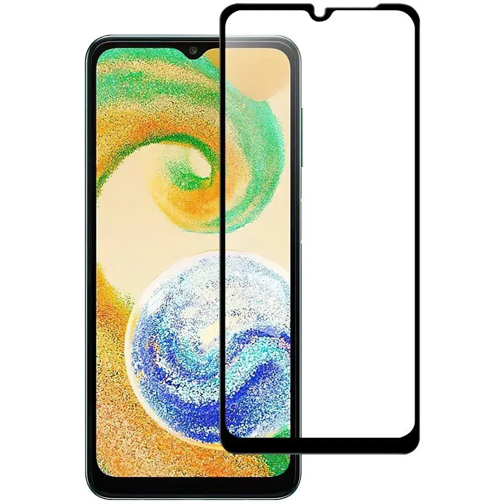 HOFI Fusion pilnam ekrānam 5D aizsargstikls telefonam Samsung Galaxy A04S melns