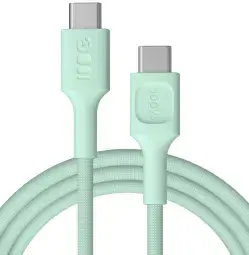 Green Cell PowerStream datu pārraides un uzlādes vads | USB-C uz USB-C | 100W | 2m | zaļš