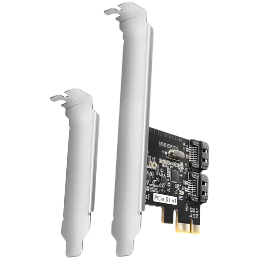 Axagon Two-channel SATA III PCI-Express controller with two internal SATA port outputs. Standard & Low profile.