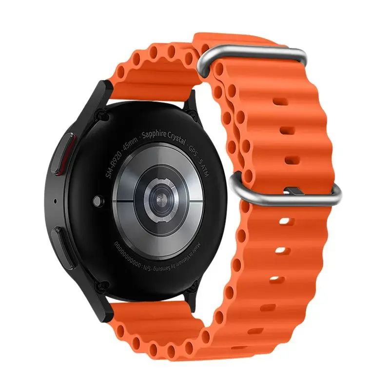 Forcell viedpulksteņa siksniņa priekš Samsung Galaxy Watch (22 mm) | silikons | oranža