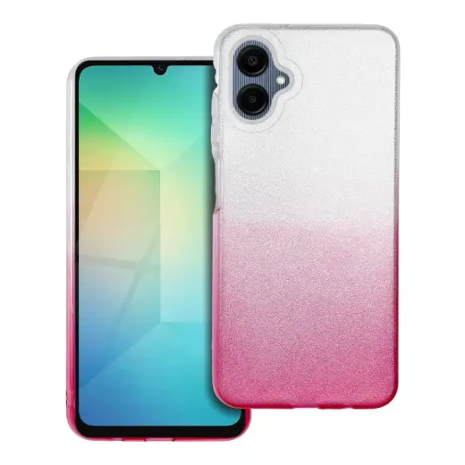Shining maciņš telefonam Samsung Galaxy A06 caurspīdīgs rozā