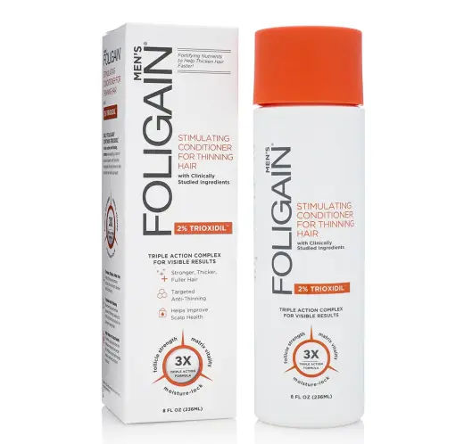 Foligain, Men's Stimulating Conditioner for Thinning Hair 2% Trioxidil, 8 Oz