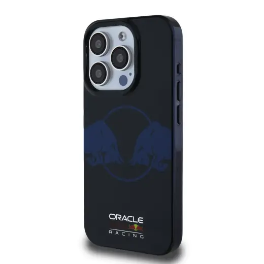 Red Bull PC|TPU Two Bulls telefona maciņš priekš iPhone 15 Pro Max tumši zils ar MagSafe atbalstu