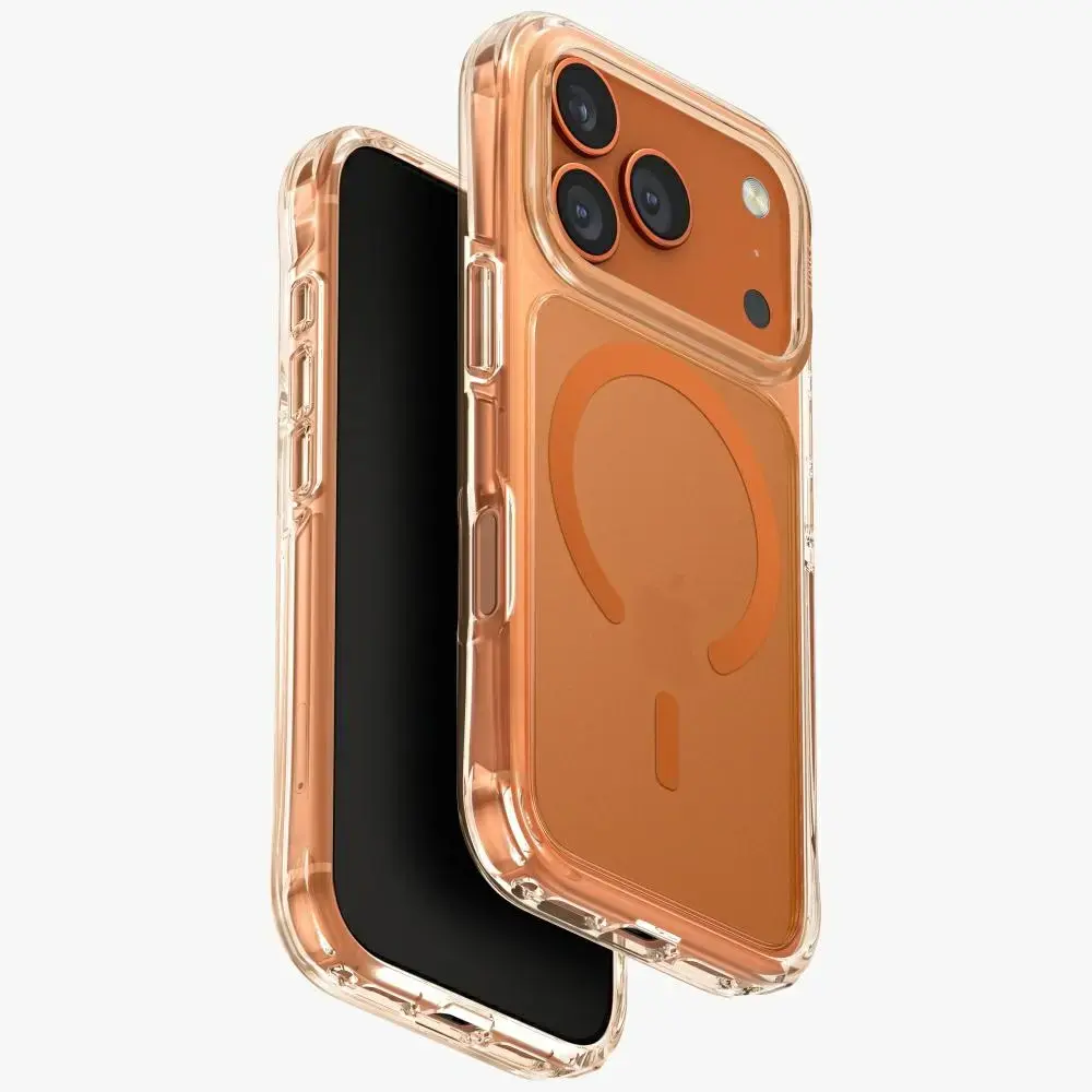 UNIQ LifePro Xtreme maciņš ar statīvu un MagSafe atbalstu telefonam iPhone 17 Pro oranžs