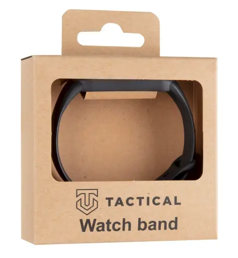Tactical 661 nutikella rihm Xiaomi Mi Band 5/6 jaoks | silikoonist | must