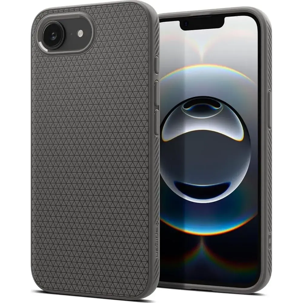 Spigen Liquid Air Case for iPhone 16e - Gray