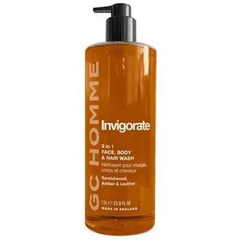 Grace Cole Homme Invigorate Body Wash ( Santal, Jantar & Kůže ) - Posilující mycí gel 3v1 1000ml