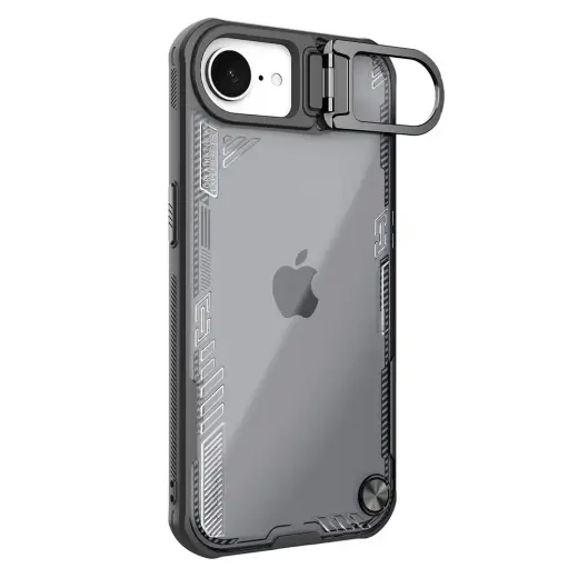 Nillkin Iceblade Prop telefono dėklas su stovu ir MagSafe palaikymu iPhone 16e juodas