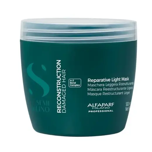 Alfaparf Milano Semi Di Lino Reconstruction Reparative Light Mask Regenerating Mask for Damaged Hair for Fine Hair 500 Ml