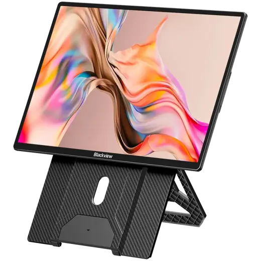 Portable monitor Blackview Table 9 LCD Monitor 16inch IPS FHD 1920x1200 16:9 LCD 60Hz 178 USB-C 3.1x2 Full 1xminiHDMI 368x237x29.5mm Plug into Laptop, PC, Game Console, and More, Plug & Play Black