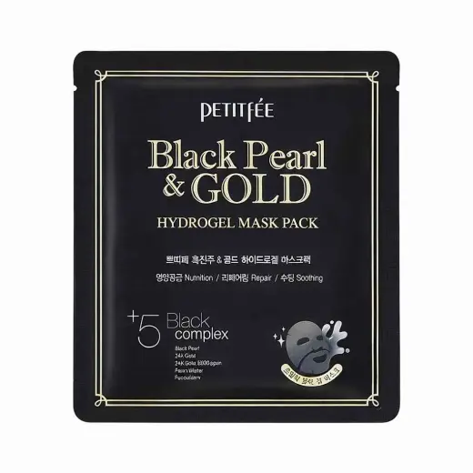 Petitfee, Black Pearl & Gold, Hydrating & Brightening, Gel Mask, Face, 32 g