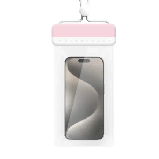 Waterproof Case - Type 3 pink-white (230x118 mm)