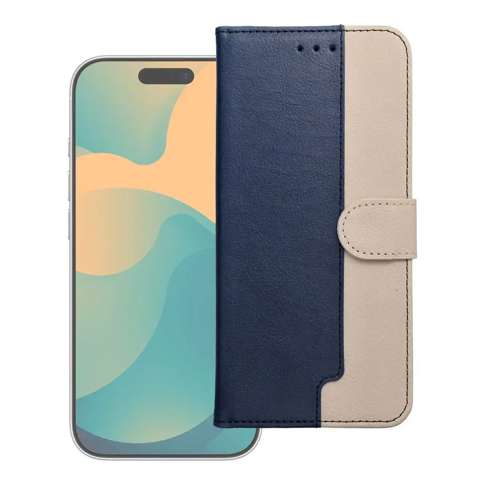 Flip case for Motorola G37 POWER Split Book navy and cream