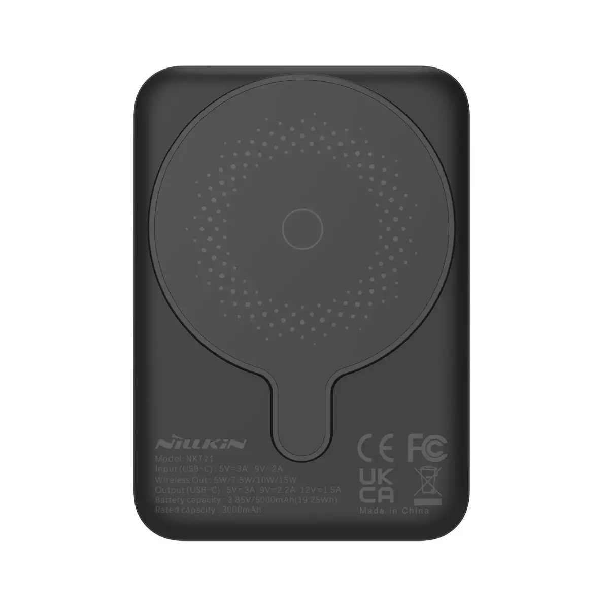 Nillkin NKT21 PowerStone Magnetic Powerbank 5000mAh 15W Black