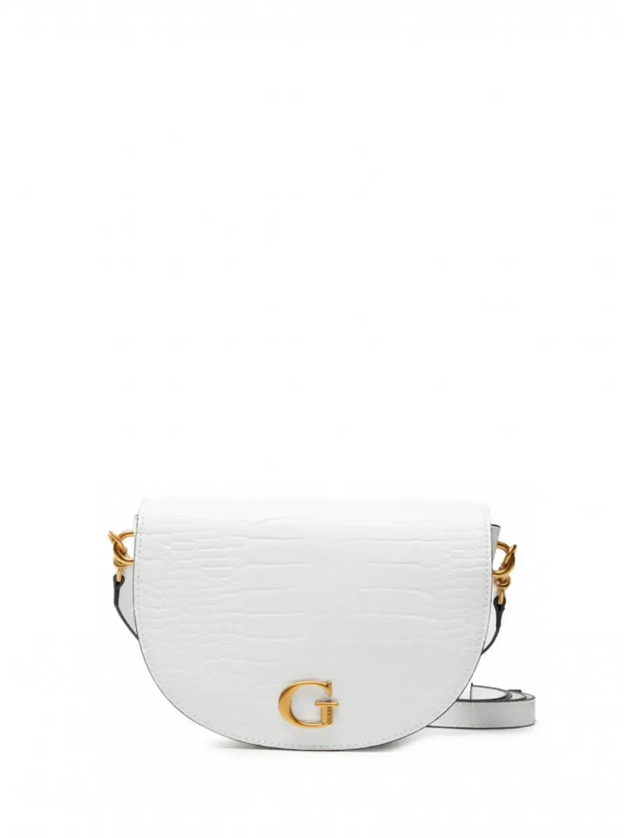Guess, Danna, Polyurethane, Textile Bag, White, HWCA8420190WHI, For Women, 24 x 17 x 5 cm