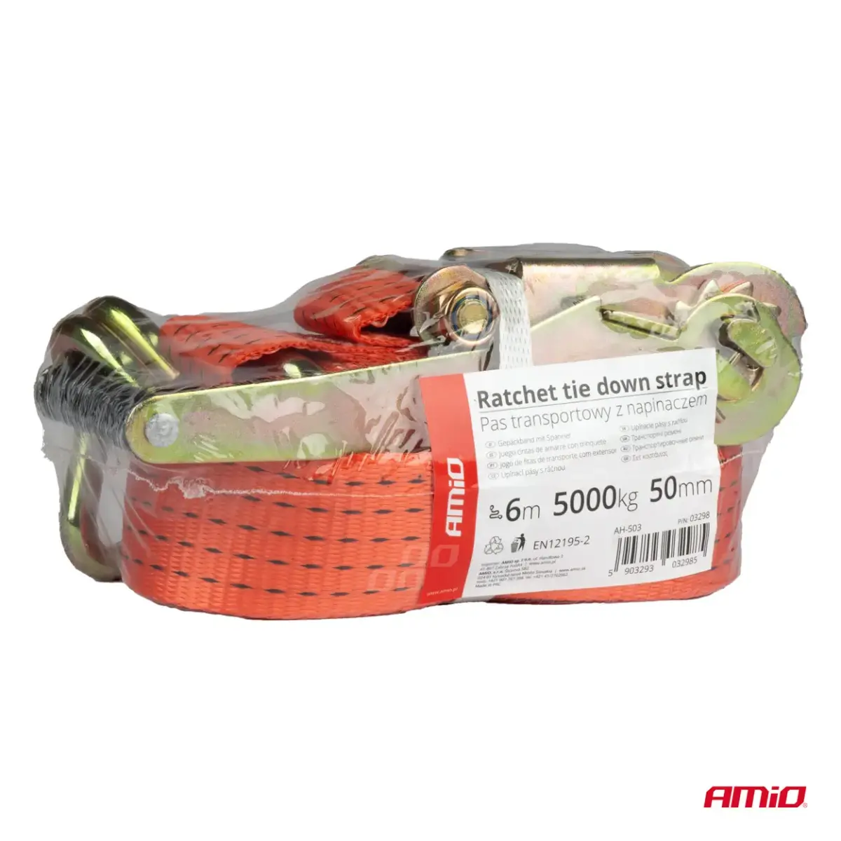 Ratchet tie down 5000kg 50mm 6m