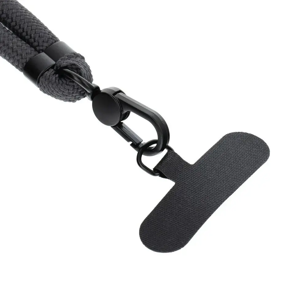 SWING (8mm) Phone lanyard, Phone pendant with adjustable length / cord length 165cm (max 82.5cm in the loop) / on the shoulder or neck - grey