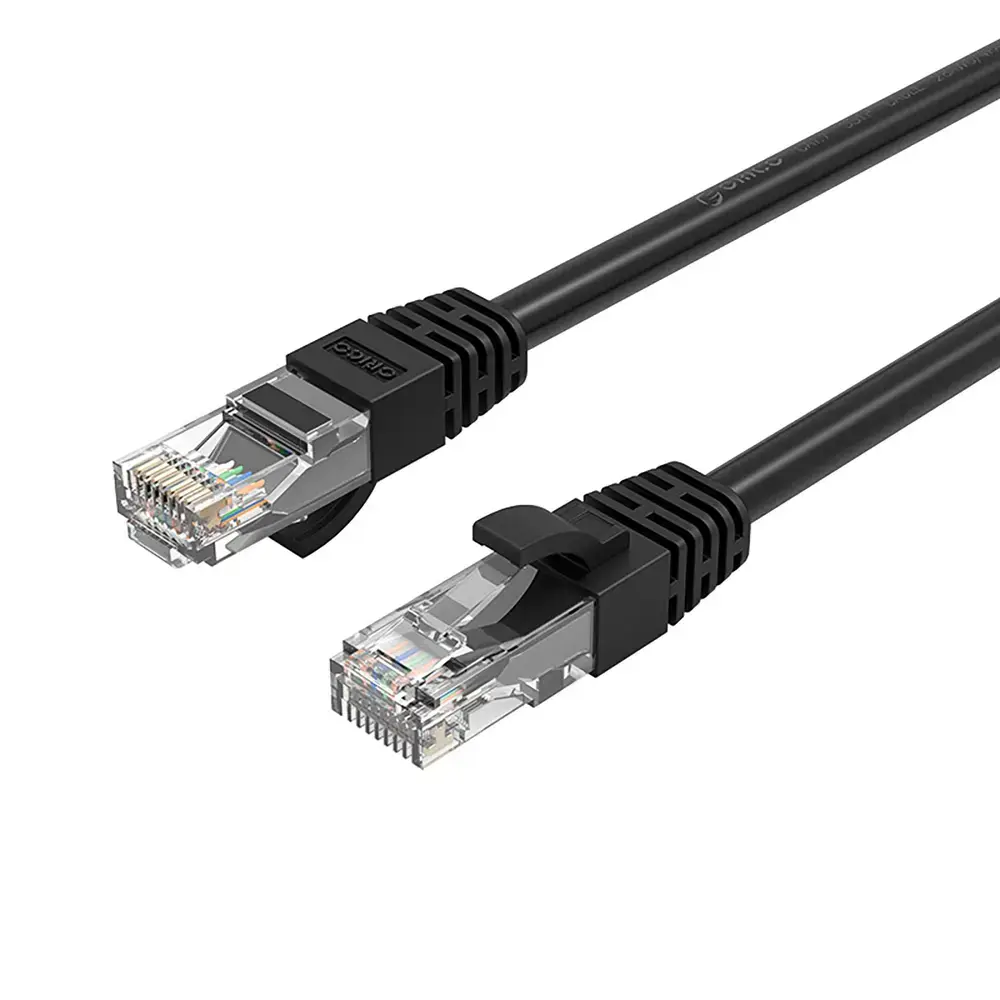 Orico PUG-C6 CAT6 1000Mbps RJ45 Ethernet Network Cable LAN Round 15m - Black