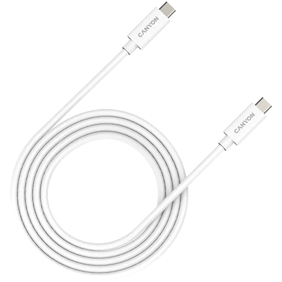 Canyon UC-42, U4-CC-5A2M-E data transfer and charging cable | USB-C to USB-C | 240W | 2m | white