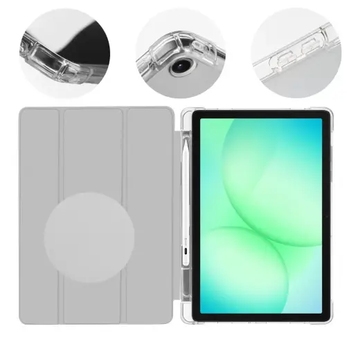 Obal:Me MistyTab planšetdatora maciņš Galaxy Tab A11+ pelēks
