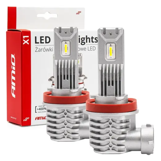 LED Headlights X1 Series H8/H9/H11/H16 AMiO-02967