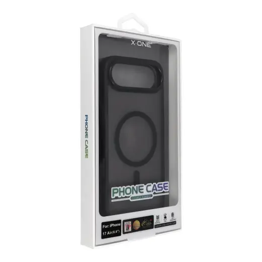 X-ONE Dropguard Magnetic phone case with MagSafe support for iPhone 17 Air black