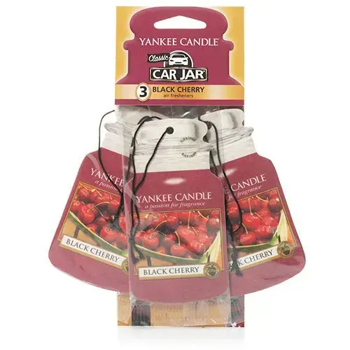 Black Cherry Car Jar® (3-Pack) Yankee Candle, Red, 7.8cm X 19.7cm | Fruity