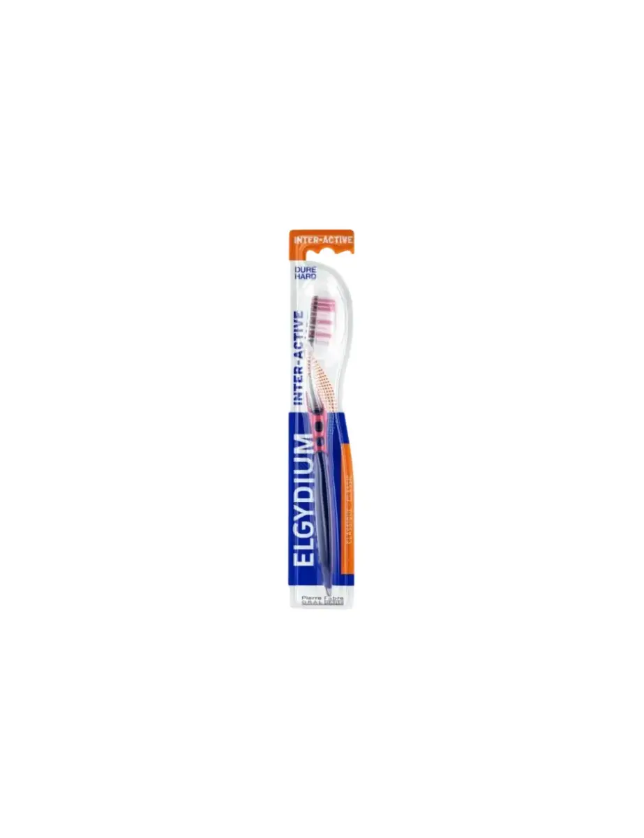 Elgydium, Inter-Activ Dure, Toothbrush, Multi-Color