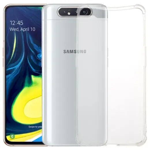 Fusion Ultra Back Case 0.3 mm Protect Silicone Case For Samsung A805 Galaxy A80 Transparent