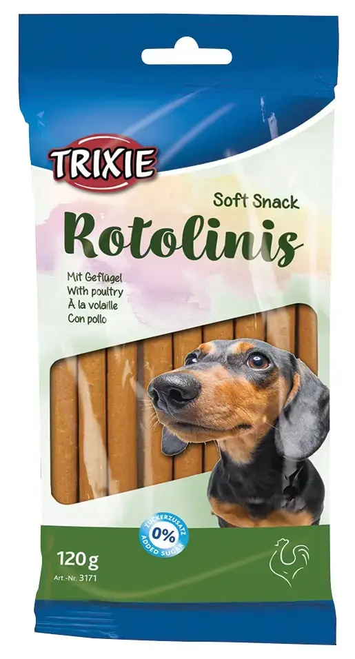 Gardums suņiem - Trixie Rotolinis, poultry, 12 gab., 120 g.