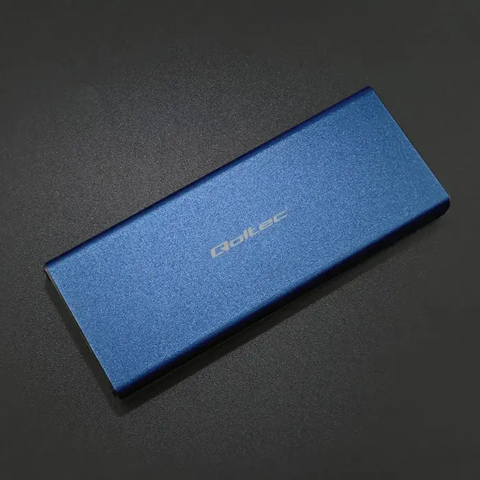 Qoltec Aluminium Enclosure | M.2 SSD drive | SATA | NGFF| USB 3.0 | Super speed 5Gb/s | 2TB | Blue