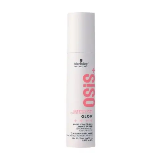 Schwarzkopf Osis+ Glow Frizz Control & Shine Serum 50Ml in Clear