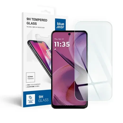 Tempered glass to Motorola G55 Blue Star