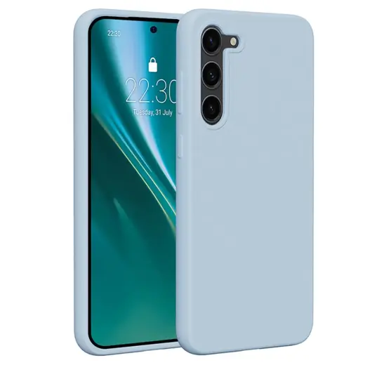 Etteri Silicone phone case for Samsung Galaxy S23 Plus light blue