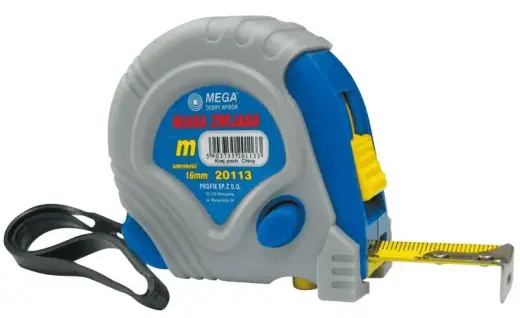 Mērlente   2mx16mm, gumijas korpusā, II klase